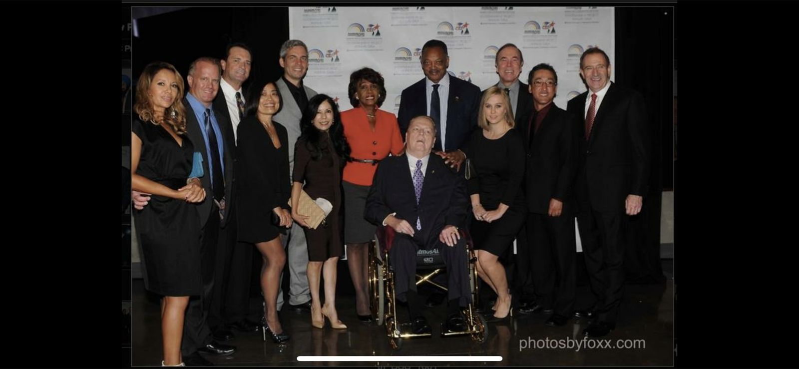 Stuart Takehara in a group of civic, business, and community leaders